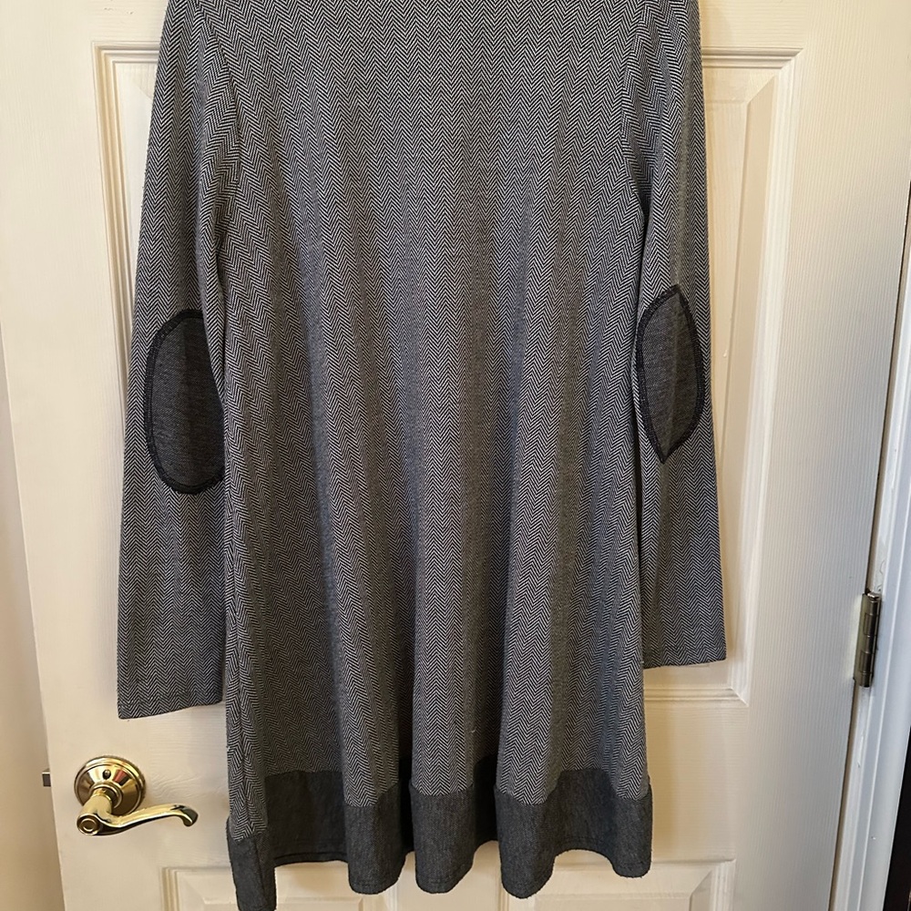 Ella Heather Gray Relaxed 3/4 Sleeve Tunic - Picture 2 of 4
